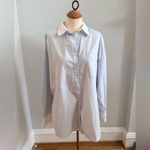 Maeve Light Blue Button Down Shirt